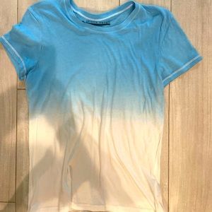Prince Peter Blue To White Dip-Dye Tee size small